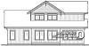 Ilustración de Casa W3616-V1 - elevación de reverso