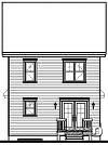 Ilustración de Casa W2771 - elevación de reverso