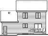 Ilustración de Casa W2854 - elevación de reverso