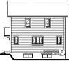 Ilustración de Casa W2927 - elevación de reverso