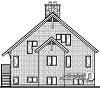 Ilustración de Casa W3922 - elevación de reverso